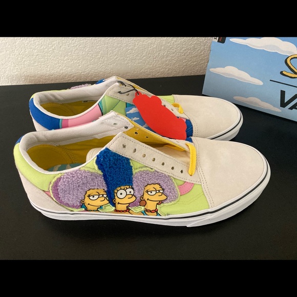 Host Pick New The Simpsons Vans Bouviers Sisters Men’s SZ 11 VN0A4VB521M Sneaker - Picture 15 of 15